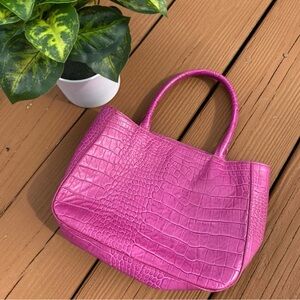 Elegant Pink Embossed Shoulder Bag